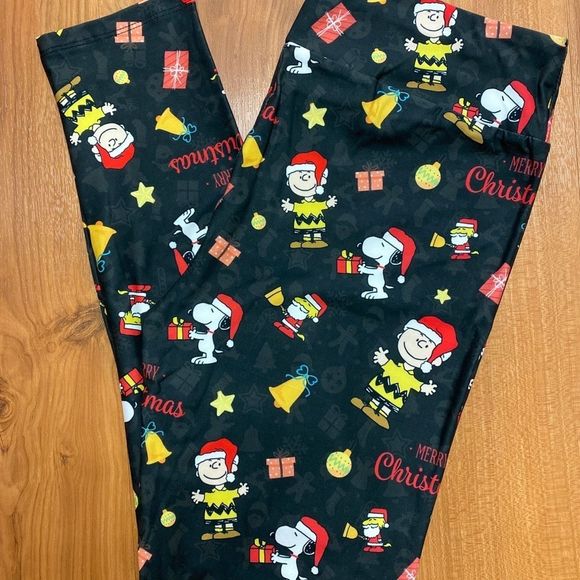 Charlie Brown Christmas Full Length Leggings - Picture 1 of 4